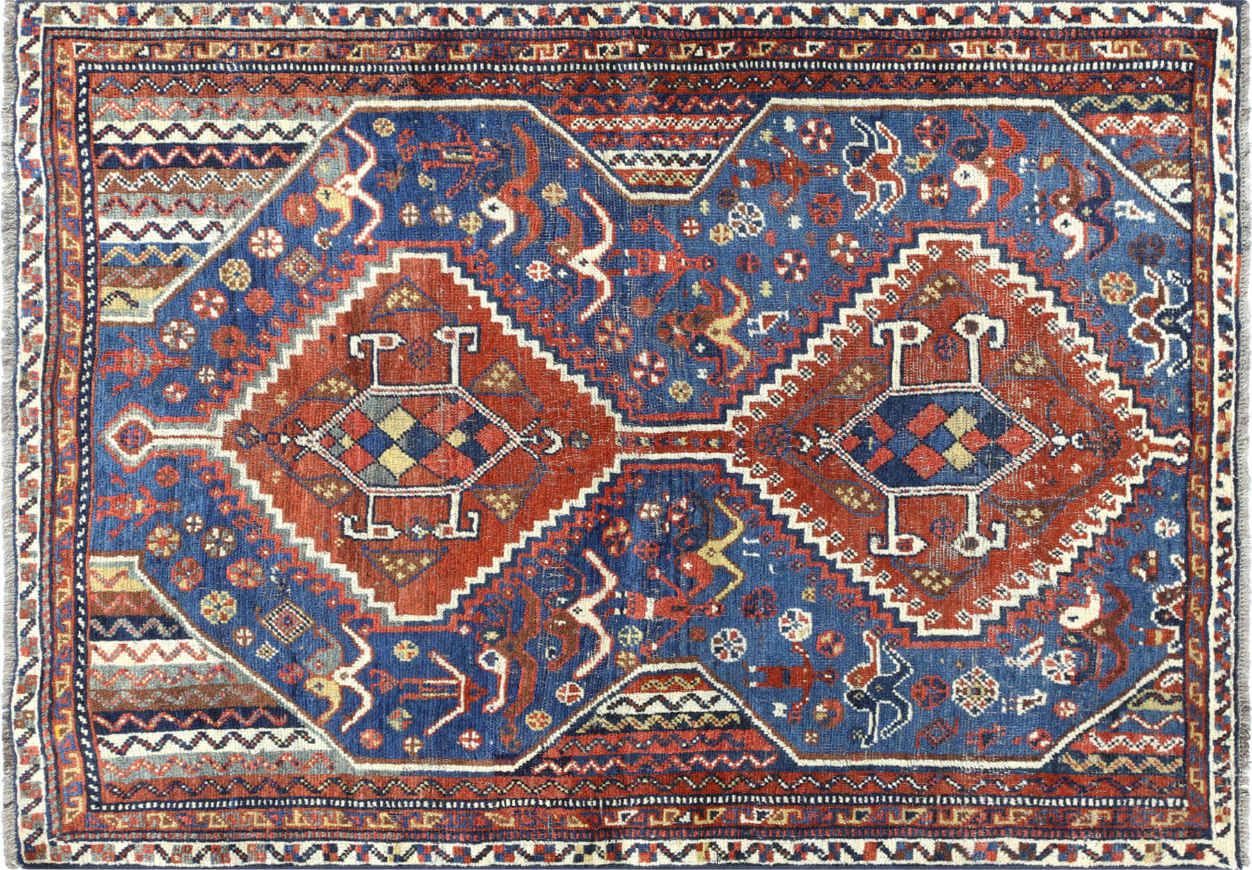 Semi Antique Persian Tabriz Rug - 3'4 x 3'7 — Nalbandian