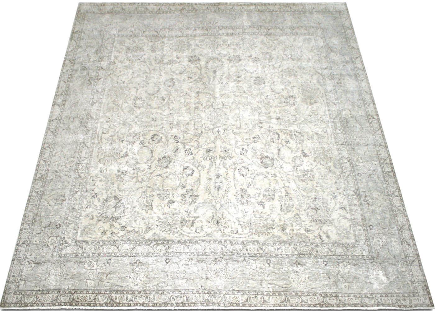 Vintage Persian Tabriz Rug - 9'8" x 10'