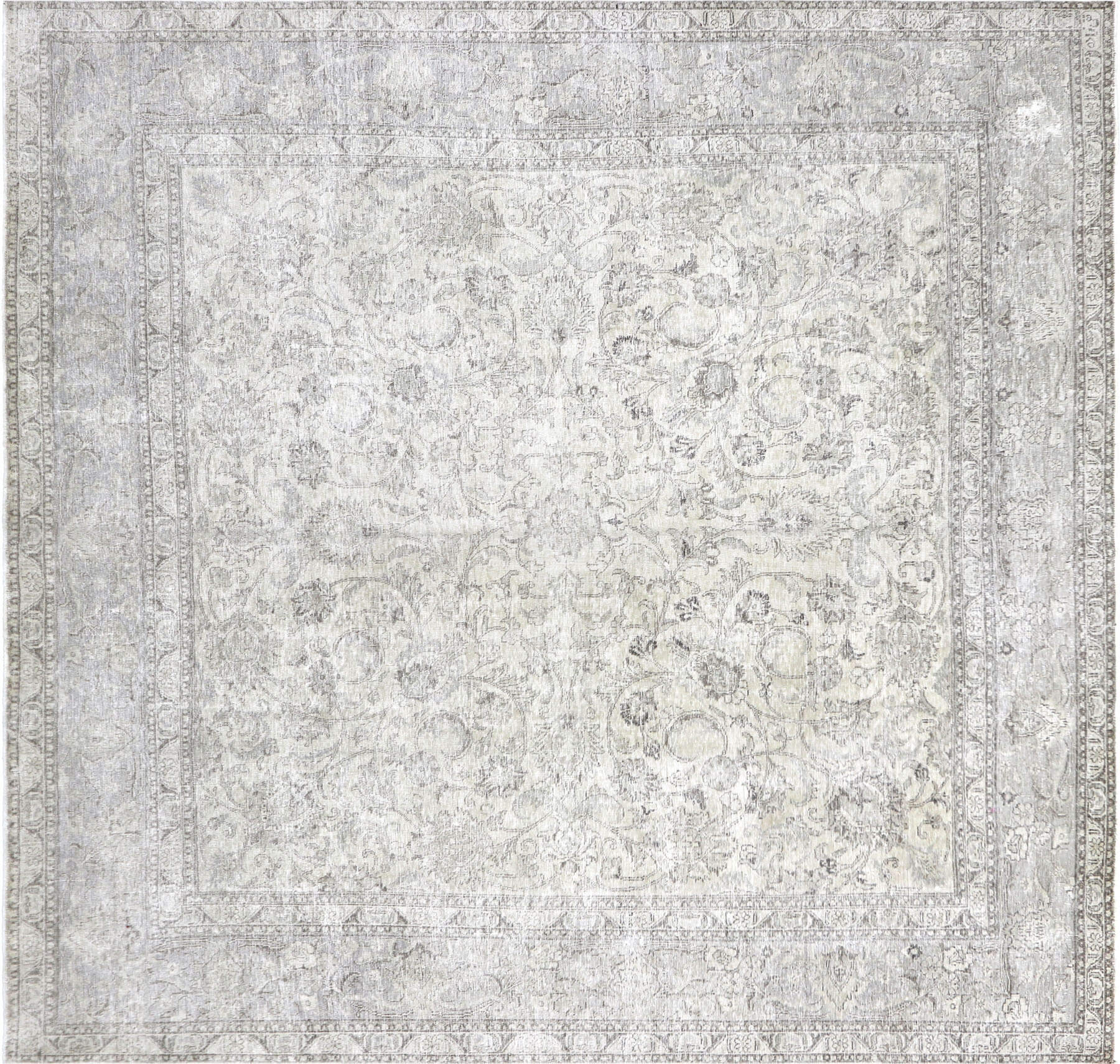 Vintage Persian Tabriz Carpet - 9'8" x 10'