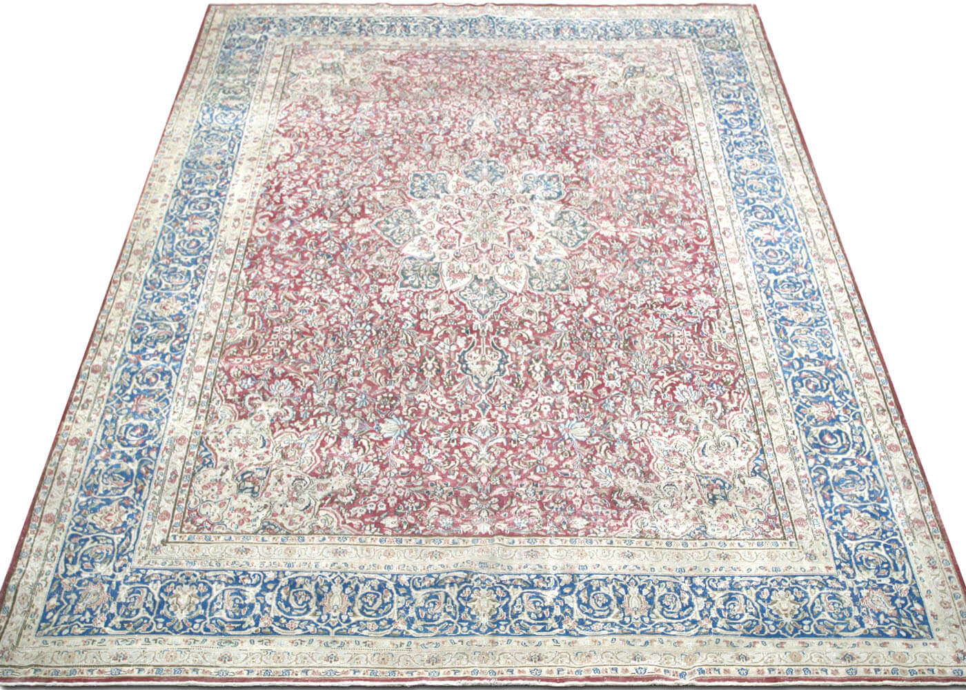 Vintage Persian Kerman Rug - 10'11" x 16'