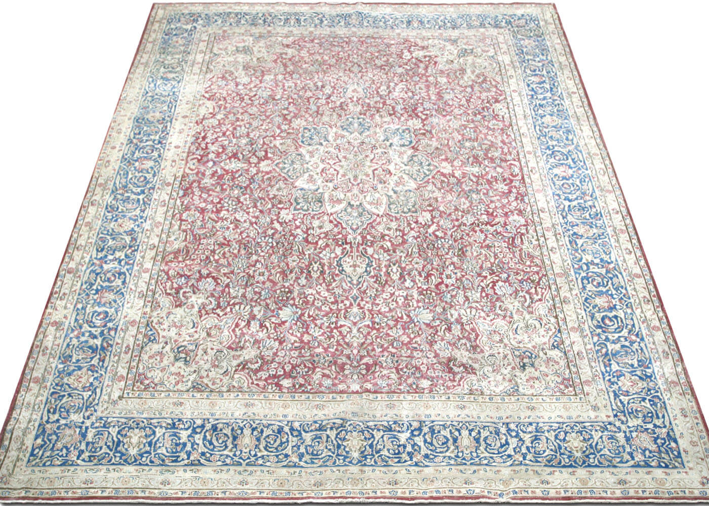 Vintage Persian Kerman Rug - 10'11" x 16'