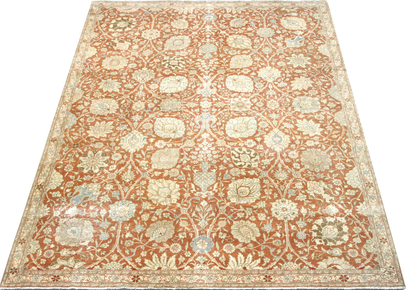 Semi Antique Persian Tabriz Rug - 6'8" x 9'2"