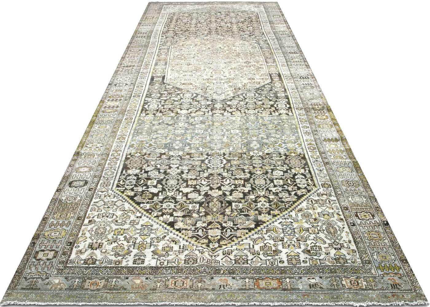 Semi Antique Persian Melayer Rug - 6'10" x 19'6"