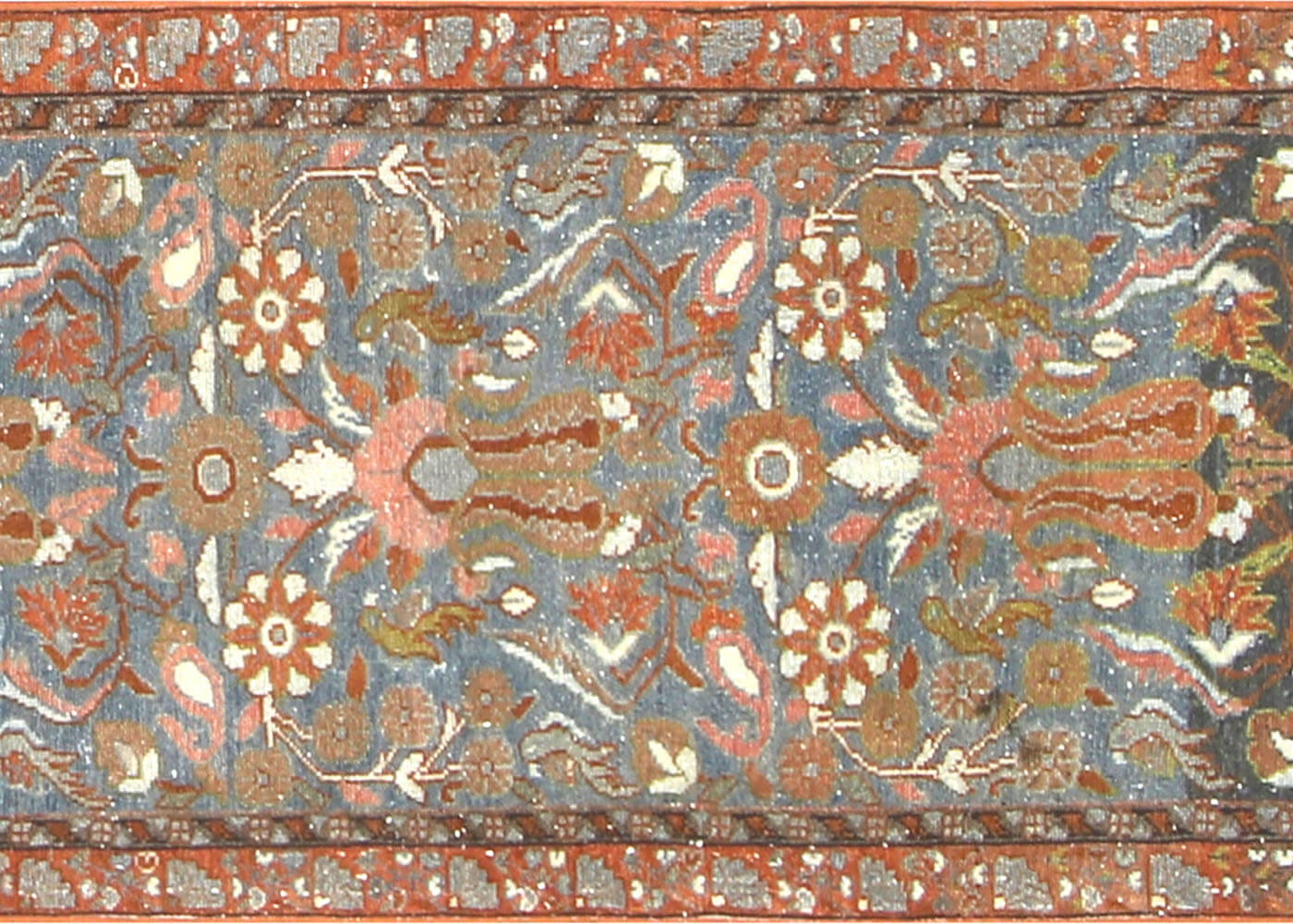 Semi Antique Persian Melayer Runner - 2'5" x 15'5"