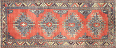 Vintage Turkish Oushak Carpet - 5'1" x 12'1"