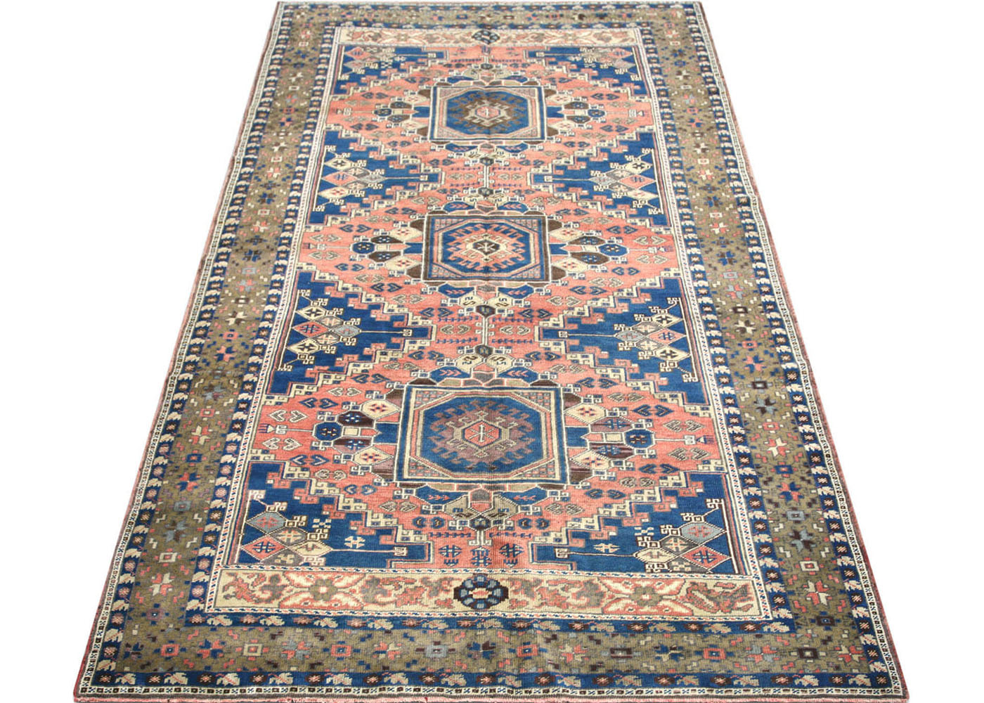 Vintage Turkish Oushak Rug - 5'5" x 10'11"