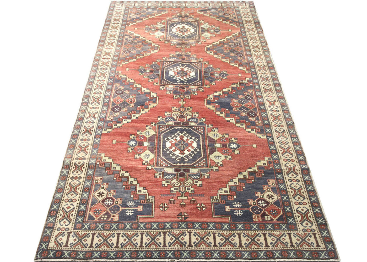 Vintage Turkish Oushak Rug - 5'3" x 11'6"