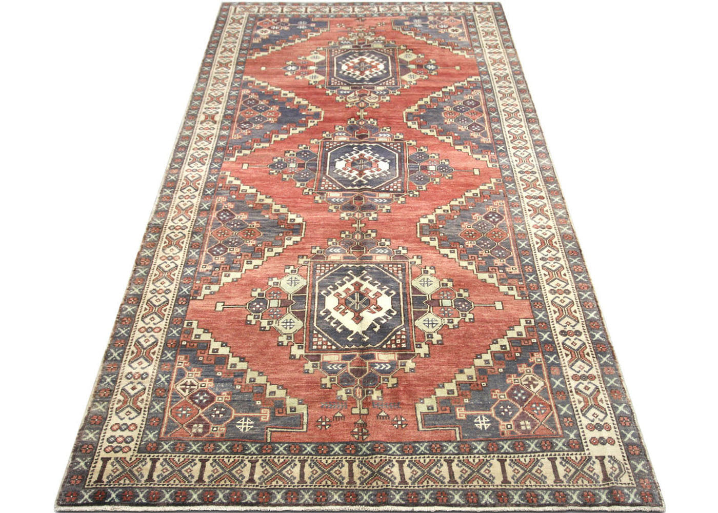 Vintage Turkish Oushak Rug - 5'3" x 11'6"