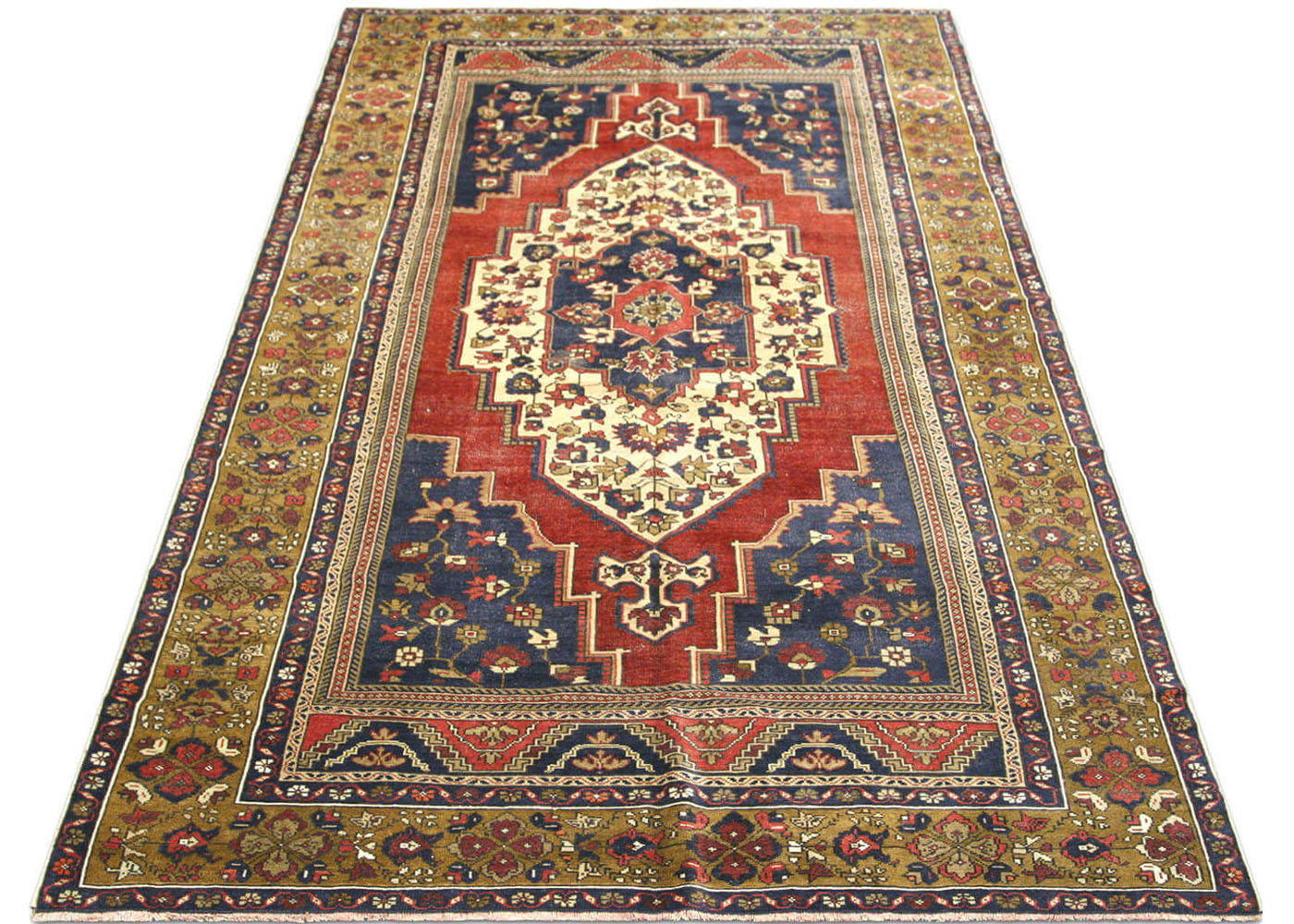 Vintage Turkish Oushak Rug - 6'1" x 10'7"