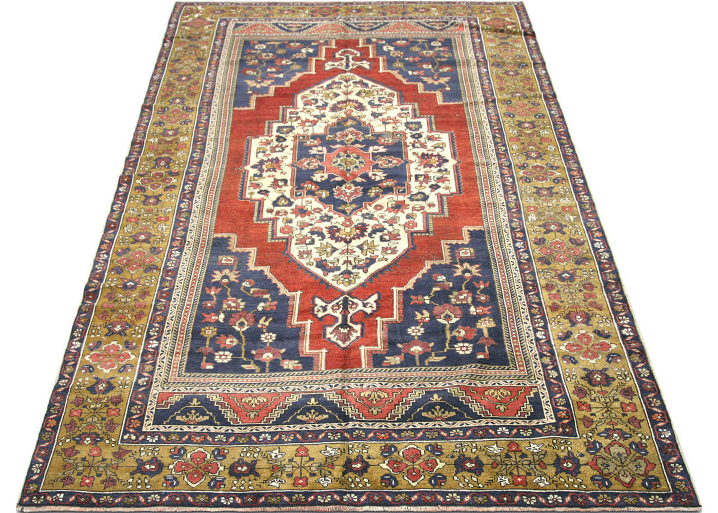 Vintage Turkish Oushak Rug - 6'1" x 10'7"