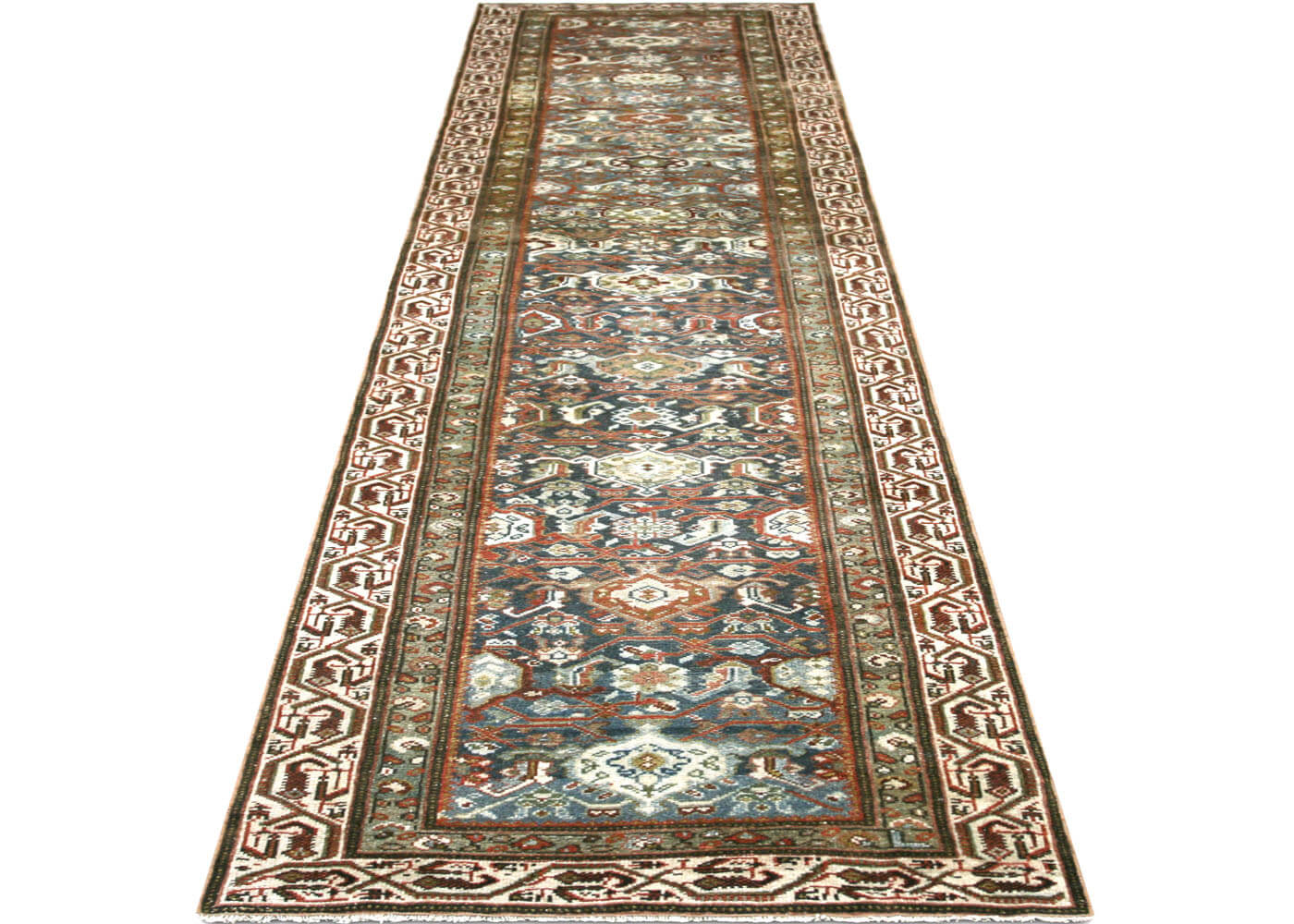 Semi Antique Persian Melayer Runner - 2'8" x 12'1"