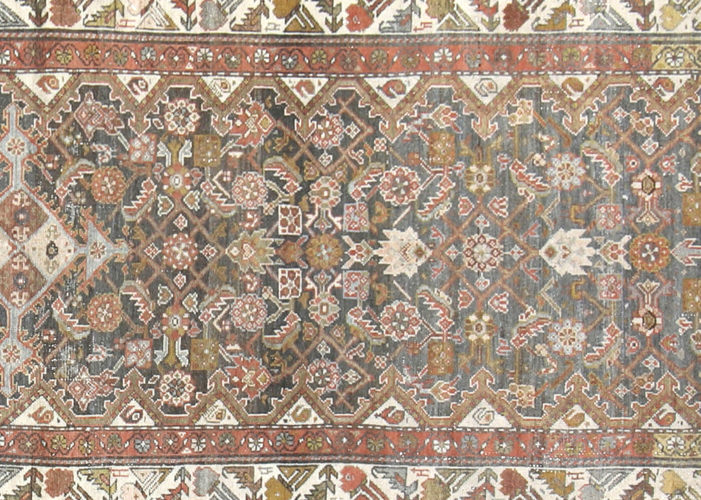 Semi Antique Persian Melayer Runner - 3'5" x 16'3"