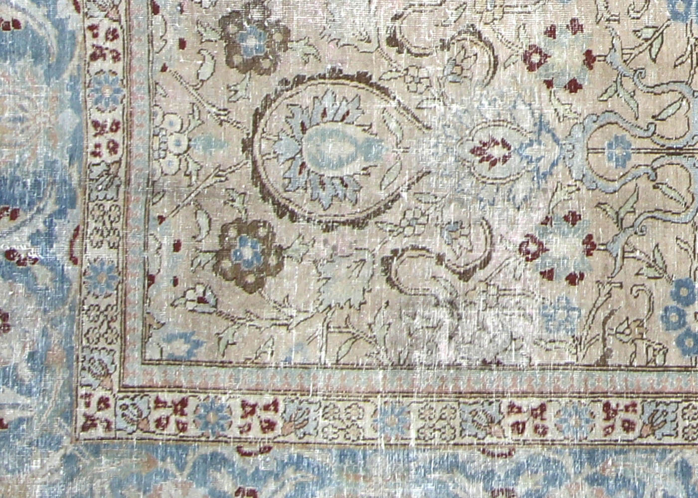 Semi Antique Persian Tabriz Rug - 8'10" x 12'8"