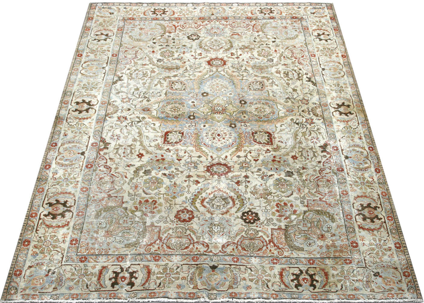 Semi Antique Persian Tabriz Rug - 8'2" x 11'9"