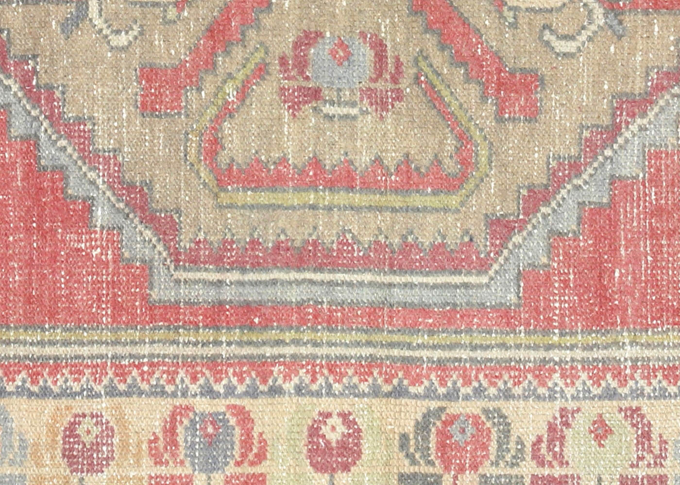 Vintage Turkish Oushak Rug - 3'7" x 6'4"