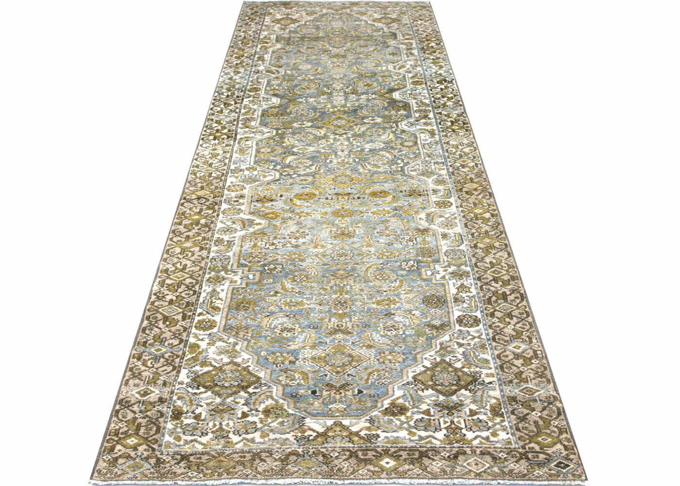 Semi Antique Persian Melayer Runner - 3'1" x 11'4"