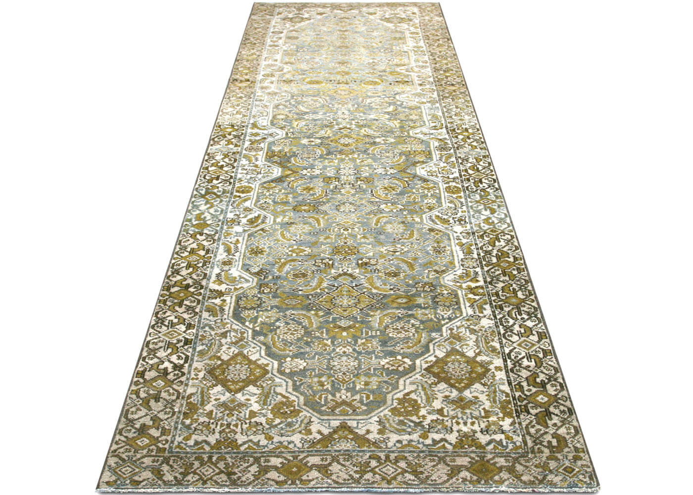 Semi Antique Persian Melayer Runner - 3'1" x 11'4"