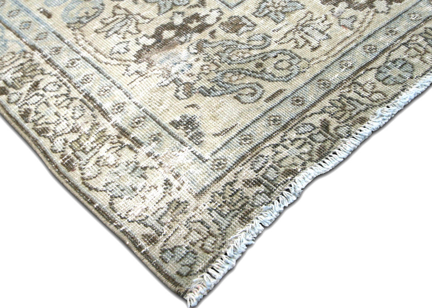 Semi Antique Persian Tabriz Rug - 8'10" x 11'2"