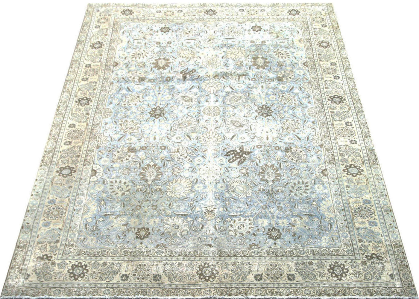 Semi Antique Persian Tabriz Rug - 8'10" x 11'2"