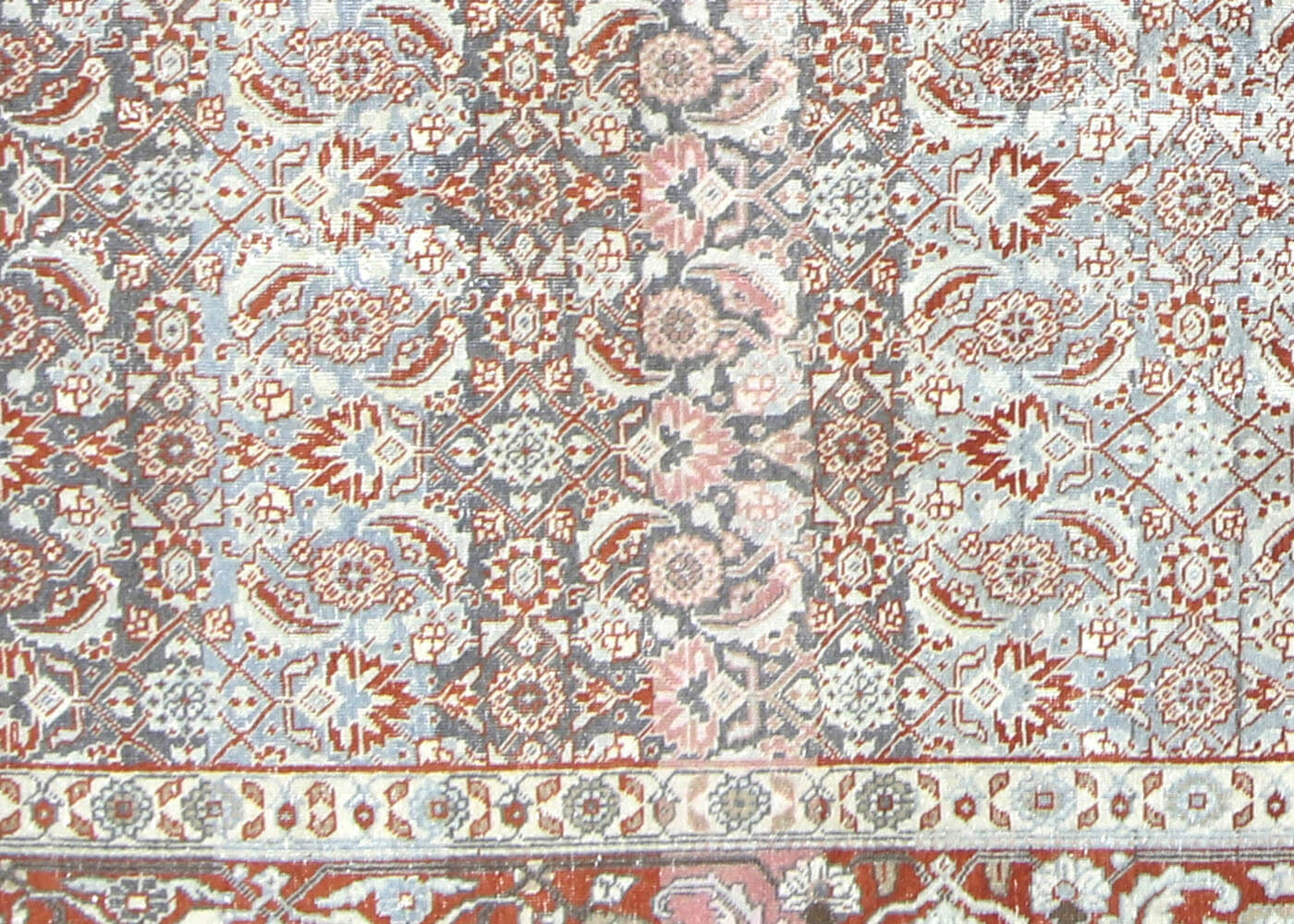 Semi Antique Persian Tabriz Rug - 7'4" x 11'