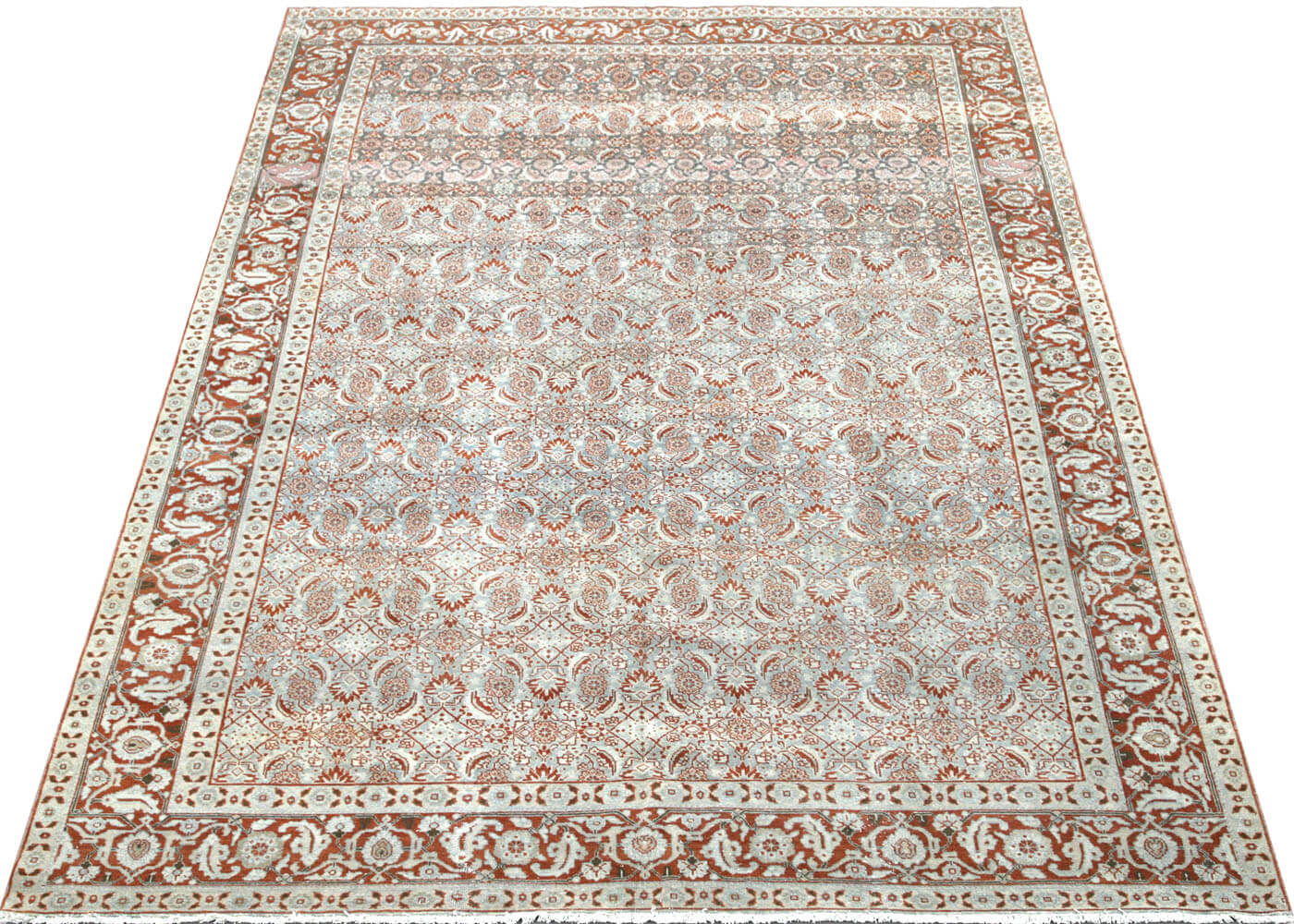 Semi Antique Persian Tabriz Rug - 7'4" x 11'