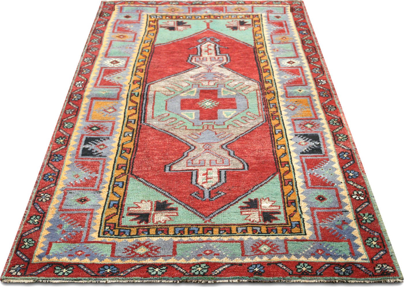 Vintage Turkish Oushak Rug - 3'5" x 6'6"