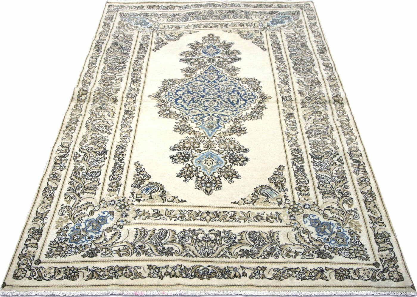 Semi Antique Persian Tabriz Rug - 4'6" x 6'7"