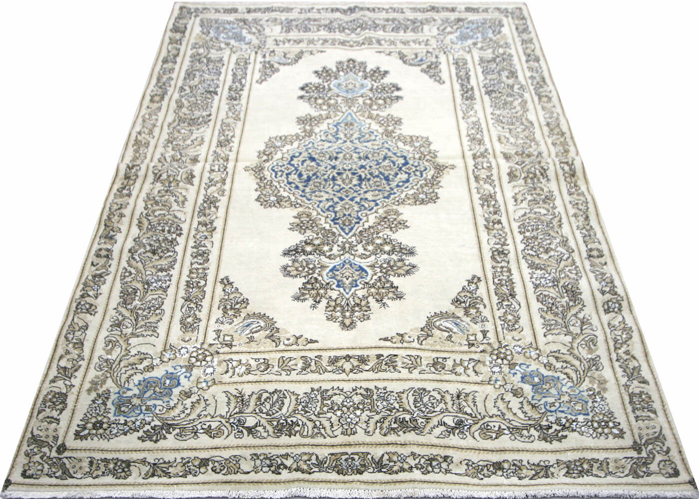 Semi Antique Persian Tabriz Rug - 4'6" x 6'7"