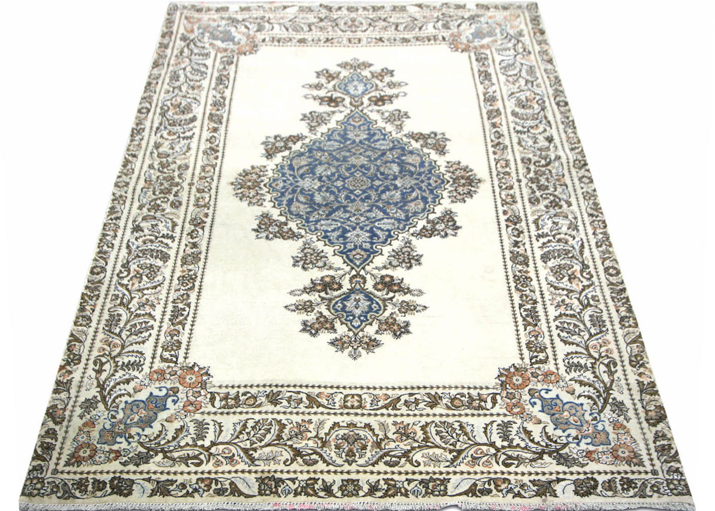 Semi Antique Persian Tabriz Rug - 4'4" x 6'7"