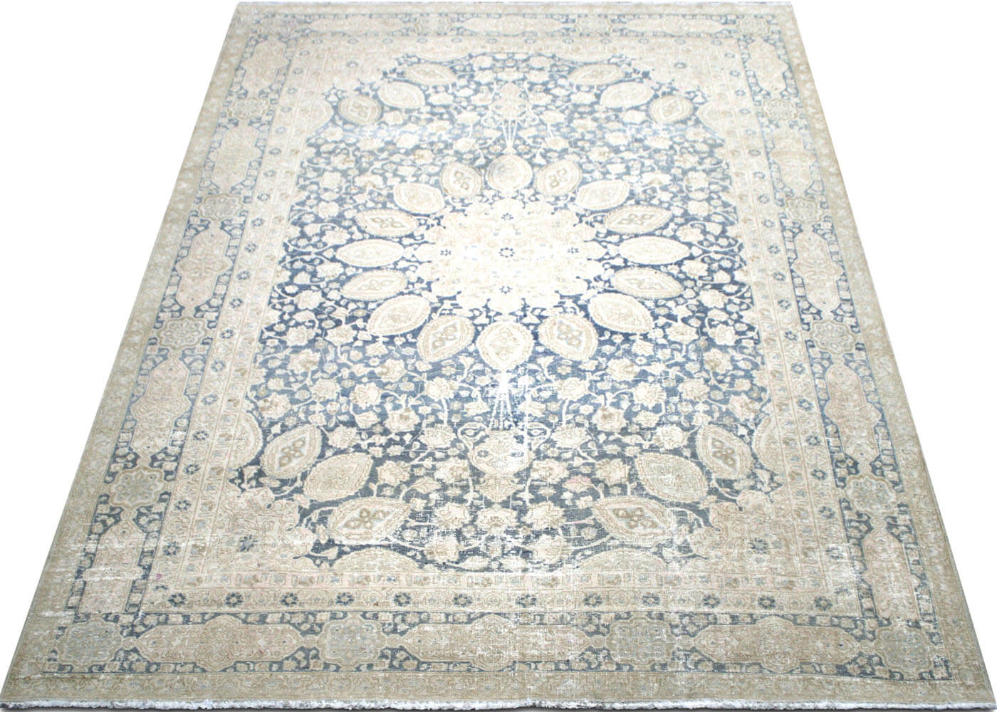 Semi Antique Persian Tabriz Rug - 7'10" x 11'3"