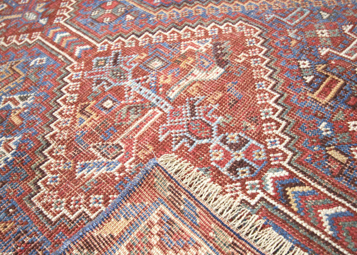 Semi Antique Persian Shiraz Rug - 6'1" x 9'5"