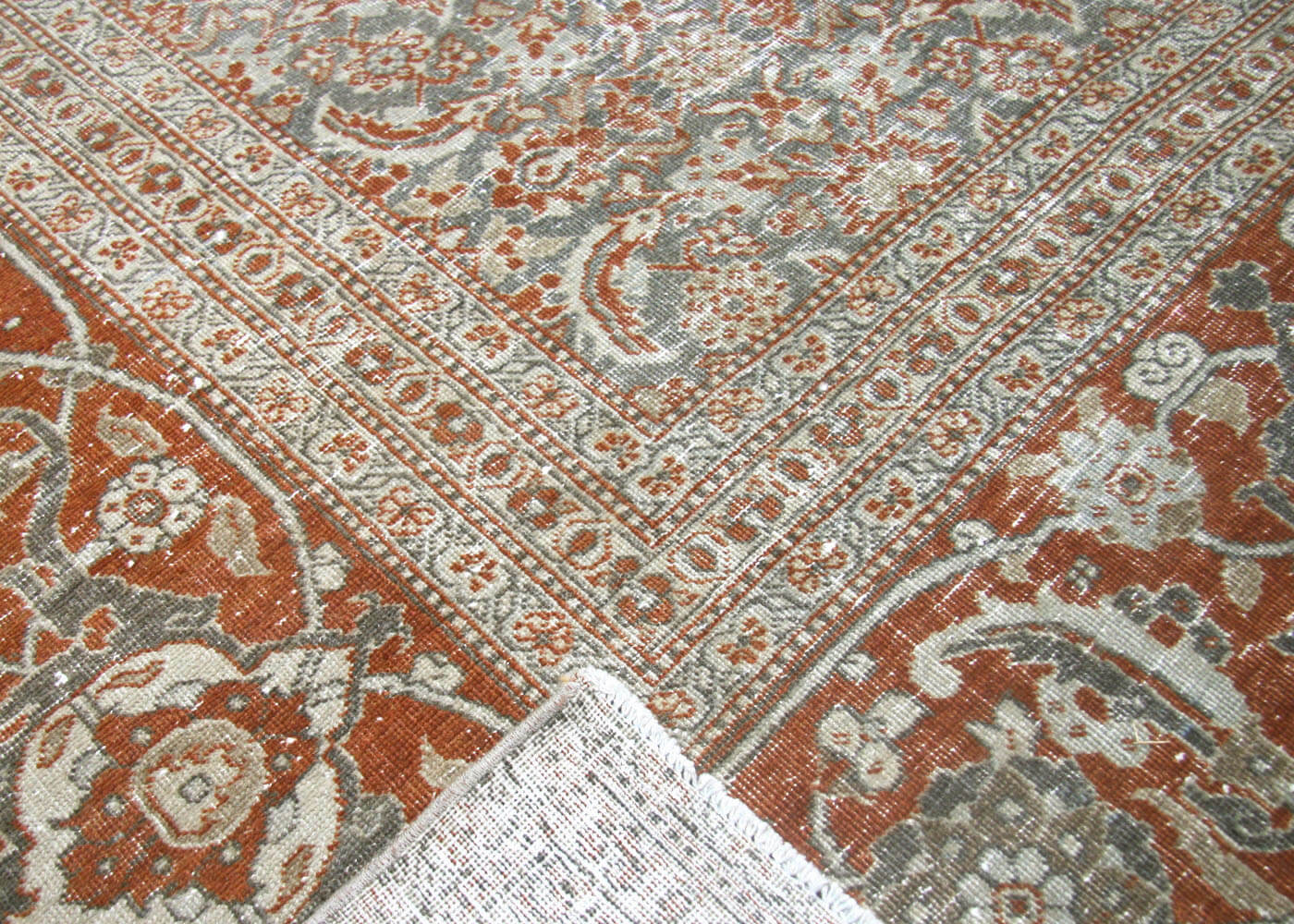 Semi Antique Persian Tabriz Rug - 10'4" x 13'10"