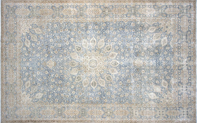 Semi Antique Persian Tabriz Carpet - 12'4" x 20'
