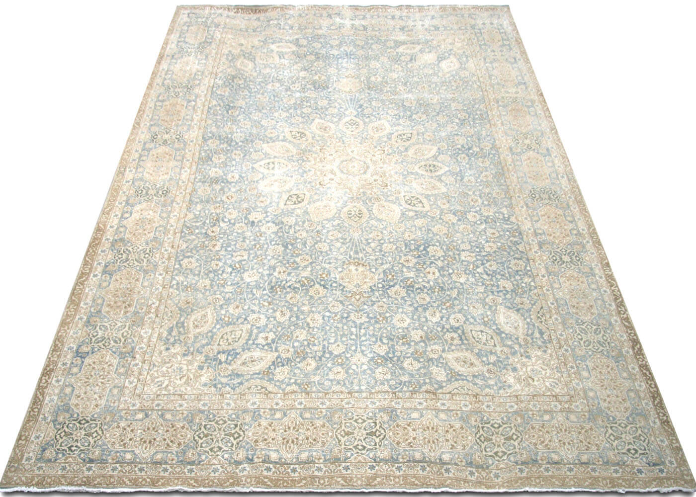 Semi Antique Persian Tabriz Rug - 12'4" x 20'