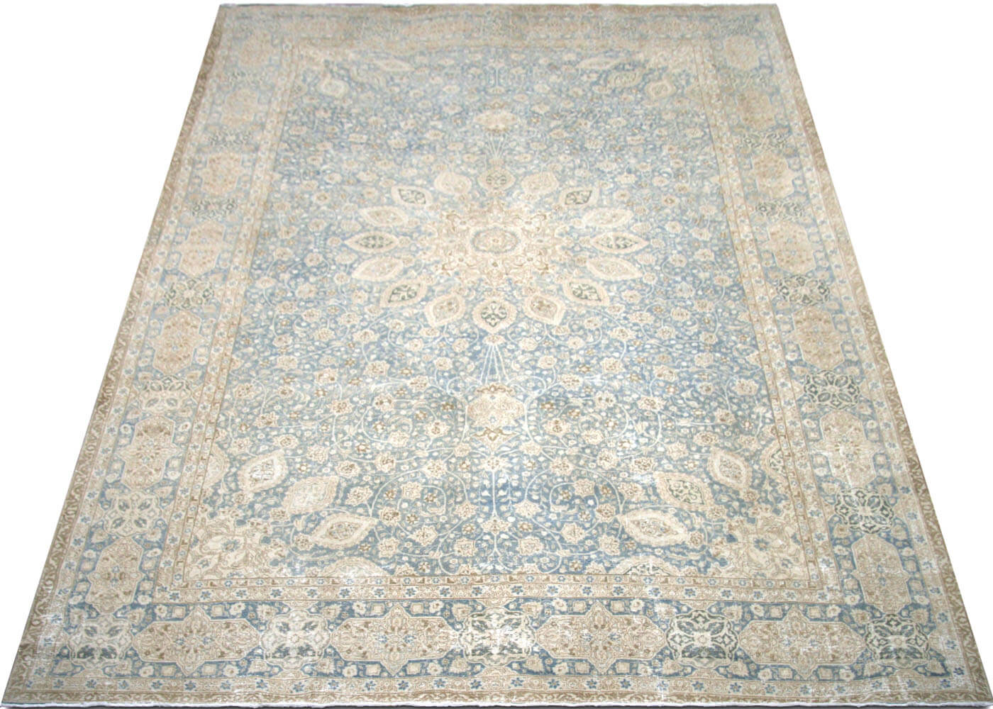 Semi Antique Persian Tabriz Rug - 12'4" x 20'