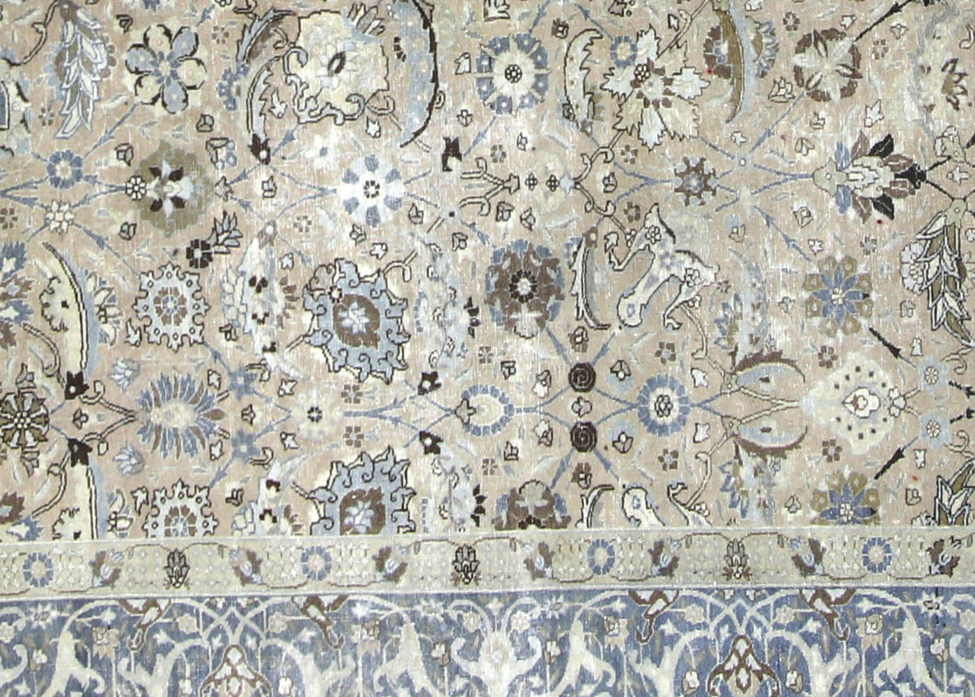 Semi Antique Persian Tabriz Rug - 10'8" x 18'4"