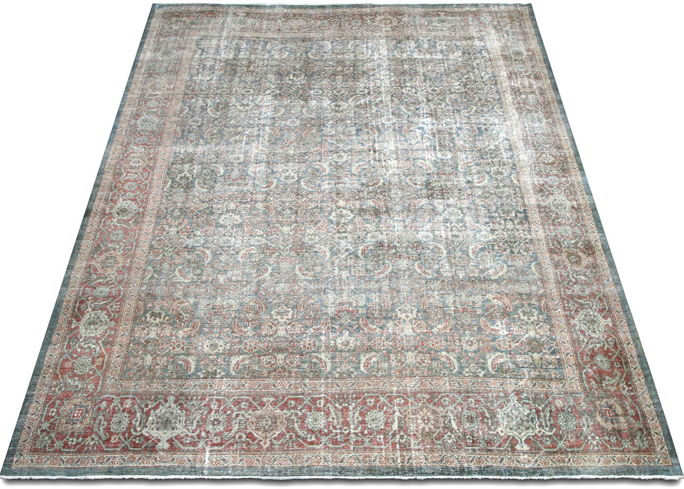 Semi Antique Persian Mahal Rug - 10'1" x 12'9"