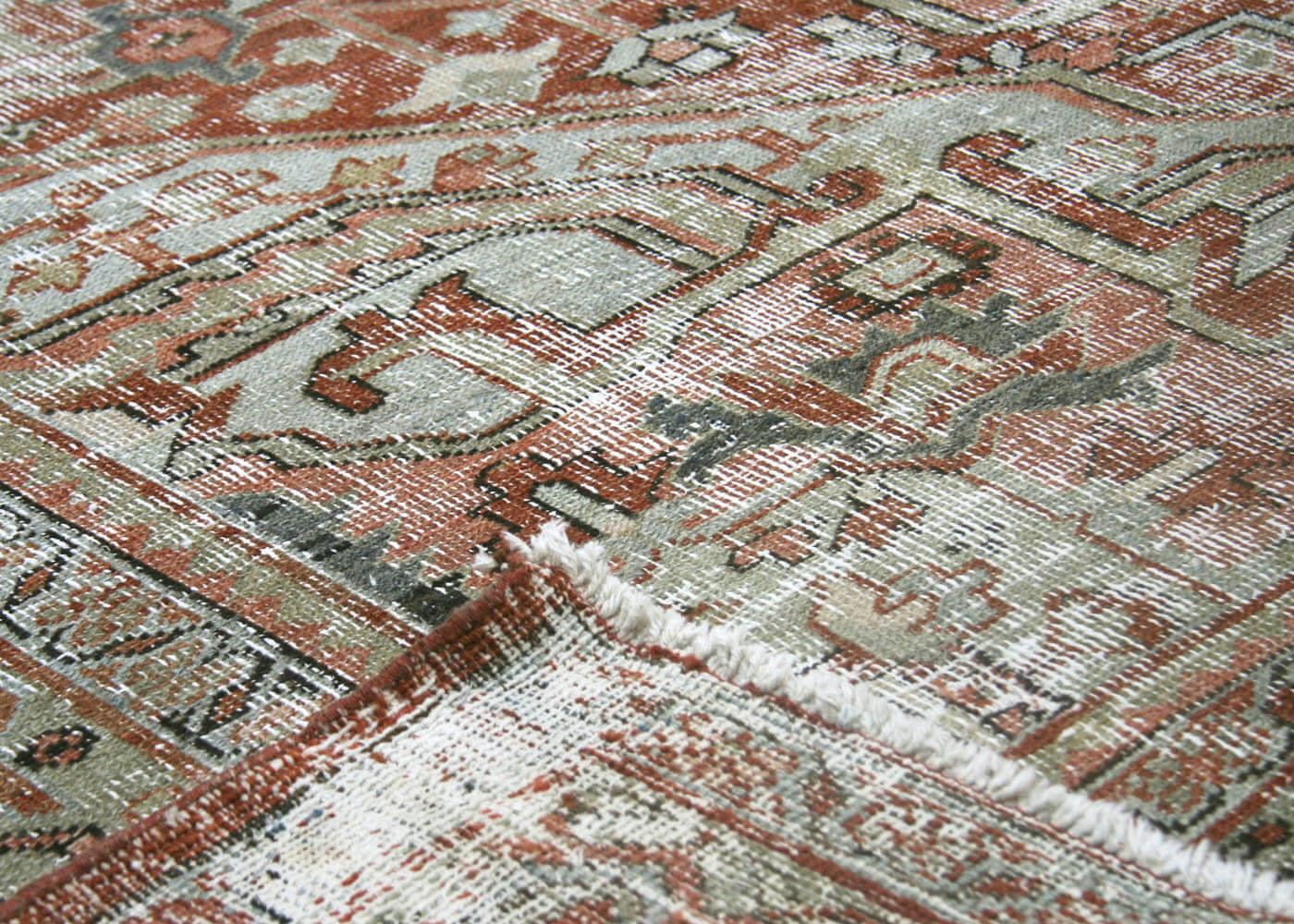 Semi Antique Persian Heriz Rug - 8'6" x 11'5"