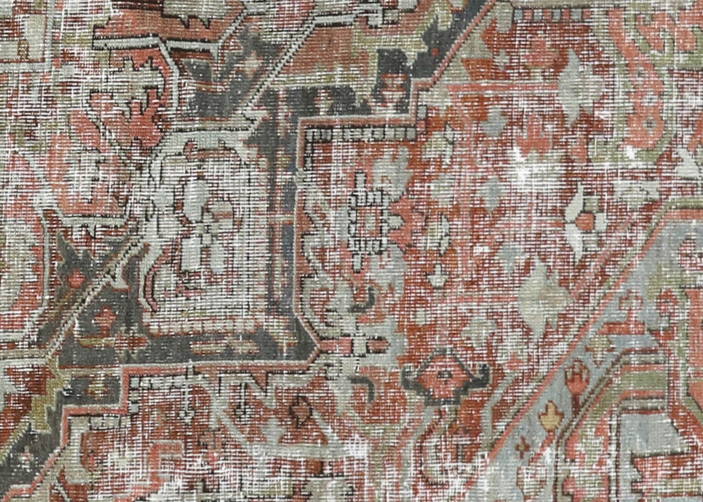 Semi Antique Persian Heriz Rug - 8'6" x 11'5"