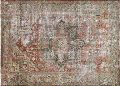 Semi Antique Persian Heriz Rug - 8'6" x 11'5"