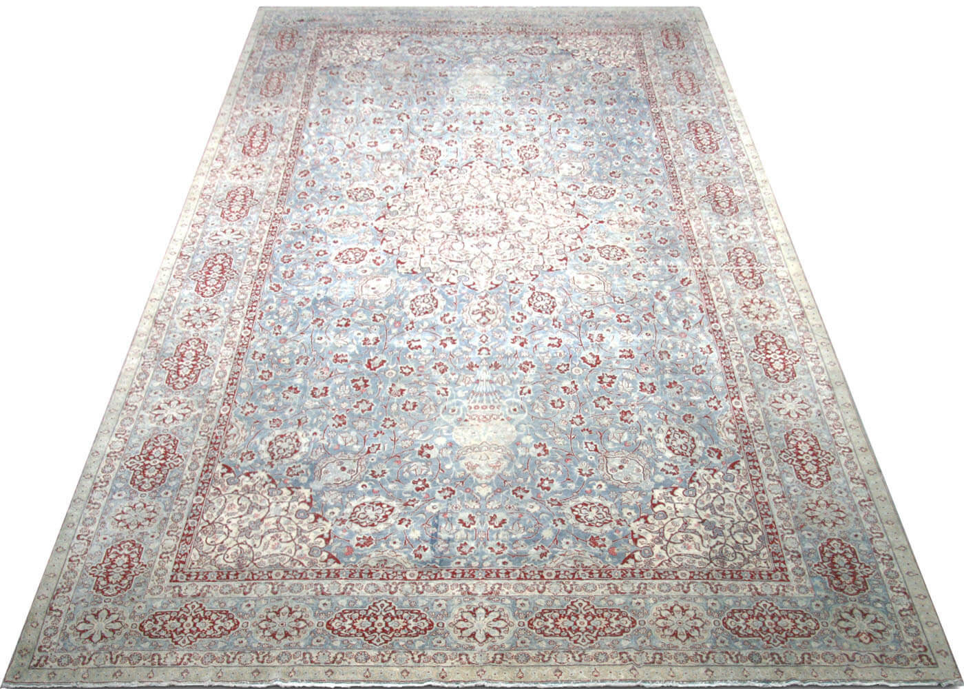 Semi Antique Persian Tabriz Rug - 12'7" x 21'