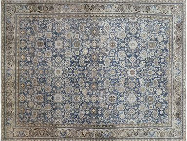 Semi Antique Persian Melayer Carpet - 10'7" x 13'7"