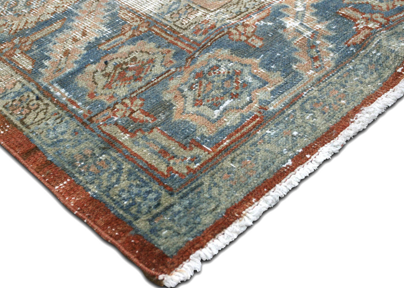 Semi Antique Persian Heriz Rug - 9'2" x 11'2"