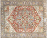 Semi Antique Persian Heriz Rug - 9'4" x 11'9"