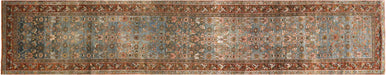 Semi Antique Persian Melayer Runner - 3'1" x 16'