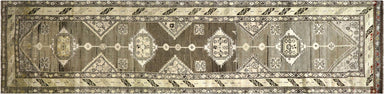 Semi Antique Persian Melayer Runner - 3'3" x 12'11"