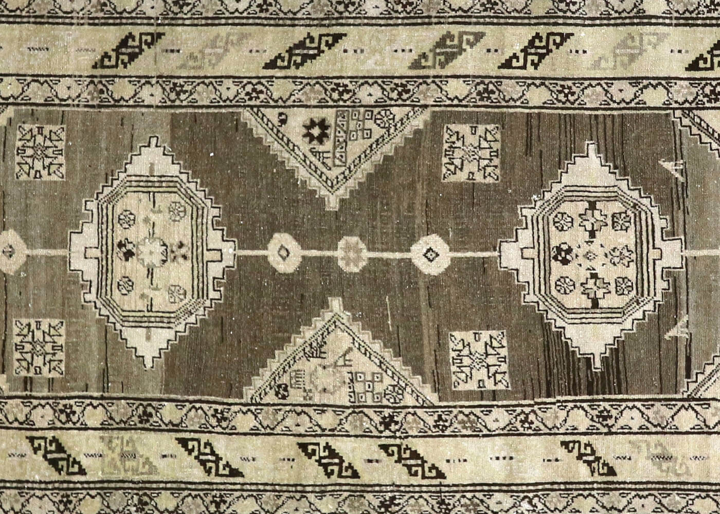 Semi Antique Persian Melayer Runner - 3'3" x 12'11"