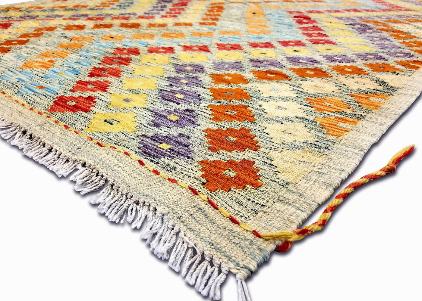 Vintage Afghan Maimana Kilim - 5'1" x 6'4"