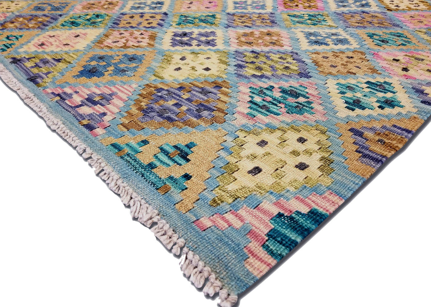 Vintage Afghan Maimana Kilim - 4'2" x 5'5"