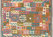 Recently Woven Afghan Maimana Kilim - 3'8" x 4'9"